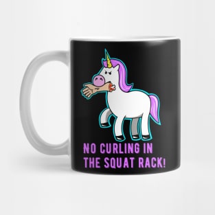 Fitness Unicorn, barbell unicorn, fitness girl, gym girl Mug